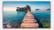 Perfect Beach With Wooden Path Canvas Print