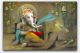 Hindu Lord Ganesha Texture Wallpaper Canvas Print