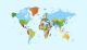 Colorful World Map Canvas Print