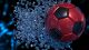 Soccer Ball With Splash Water Canvas Print
