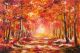 Colorful Autumn Trees Forest Canvas Print