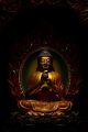 Buddha Statue In Temple Canvas Print