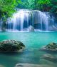 Blue Stream Waterfall Canvas Print