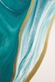 Green and Golden Abstract Print Background Canvas Print