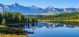 Mountain Lake In The Summer Morning Canvas Print