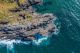 Aerial View Of Beautiful Rocky Coastline Canvas Print