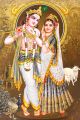 Hindu Lord Krishna With Flute Canvas Print