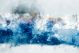 Blue Abstract Mountains Canvas Print