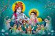 Lord Radha Krishna Canvas Print