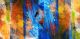 Panorama Colorful Oil Painting Abstract Background With Texture Canvas Print