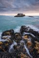 Rocks in the Beautiful Ocean Canvas Print