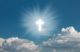 Christian Cross In A Sky.Cross Crucifixion Of Jesus Christ Canvas Print