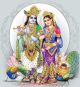 Lord Radha Krishna with White Background Canvas Print