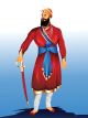 Illustration of Guru Gobind Singh Ji Canvas Print
