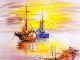 Sailing Boats In The Sea, Venice, Italy Canvas Print