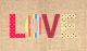 Love Sign On A Burlap Background Canvas Print