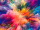 Abstract Colorful Splash Series Canvas Print