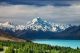 Mount Cook and Pukaki lake, New Zealand Canvas Print