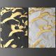 3D Golden White Black Abstract Canvas Print