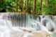 Waterfall in the Deep Forest Canvas Print