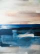 Blue and Beige Abstract Art Canvas Print