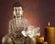 Buddha Statue In Meditation Canvas Print